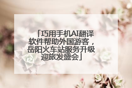 巧用手机AI翻译软件帮助外国游客，岳阳火车站服务升级迎旅发盛会