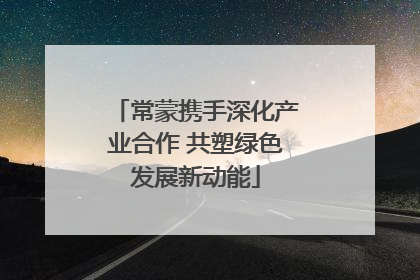 常蒙携手深化产业合作 共塑绿色发展新动能