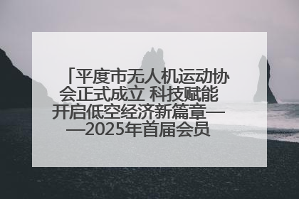 平度市无人机运动协会正式成立 科技赋能开启低空经济新篇章——2025年首届会员大会暨无人机应用发展论坛成功举办
