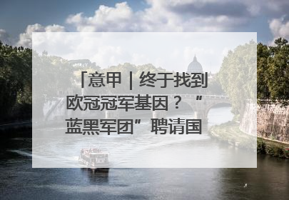 意甲｜终于找到欧冠冠军基因？“蓝黑军团”聘请国米名宿齐沃执教
