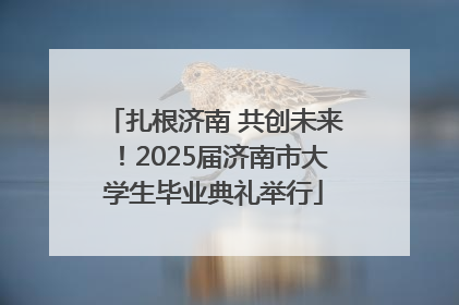 扎根济南 共创未来！2025届济南市大学生毕业典礼举行