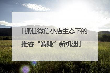 抓住微信小店生态下的推客“躺赚”新机遇