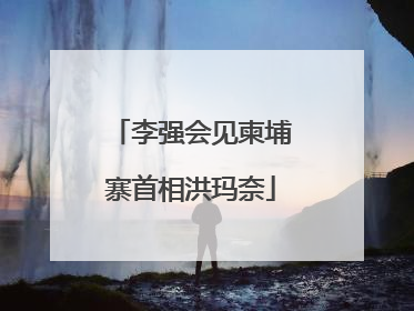 李强会见柬埔寨首相洪玛奈