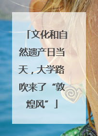 文化和自然遗产日当天，大学路吹来了“敦煌风”