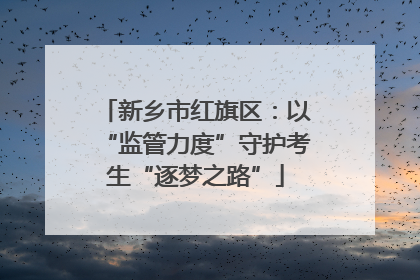 新乡市红旗区：以“监管力度”守护考生“逐梦之路”