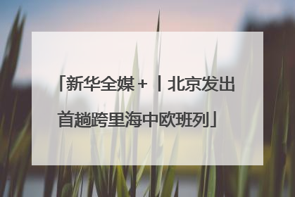 新华全媒＋丨北京发出首趟跨里海中欧班列
