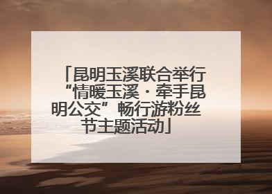 昆明玉溪联合举行“情暖玉溪・牵手昆明公交”畅行游粉丝节主题活动