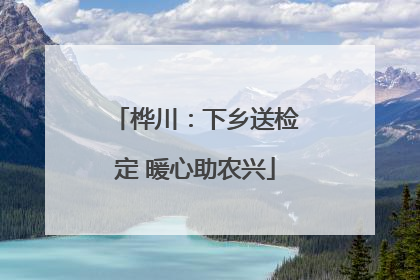 桦川：下乡送检定 暖心助农兴
