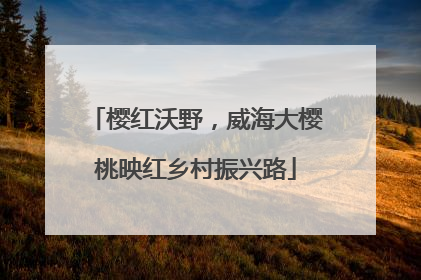樱红沃野，威海大樱桃映红乡村振兴路