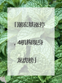 潮宏基涨停，4机构现身龙虎榜