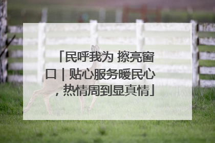 民呼我为 擦亮窗口｜贴心服务暖民心，热情周到显真情