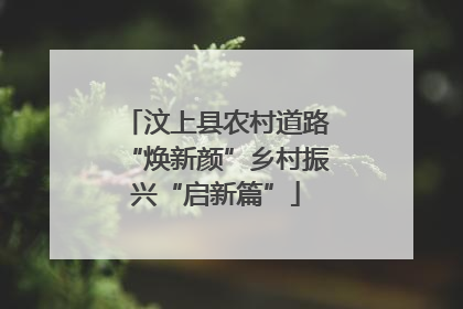 汶上县农村道路“焕新颜”乡村振兴“启新篇”