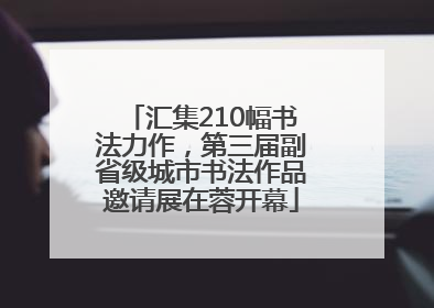 汇集210幅书法力作，第三届副省级城市书法作品邀请展在蓉开幕