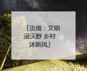 汝南：文明浸沃野 乡村沐新风