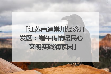 江苏南通崇川经济开发区：端午传情暖民心 文明实践润家园