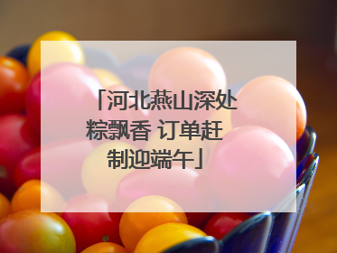 河北燕山深处粽飘香 订单赶制迎端午