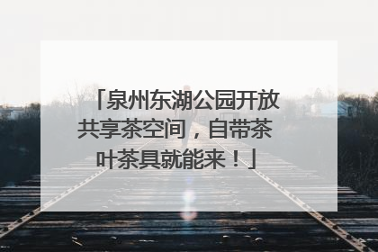泉州东湖公园开放共享茶空间，自带茶叶茶具就能来！