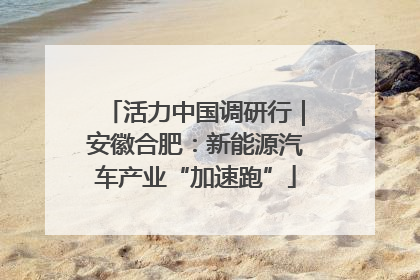 活力中国调研行｜安徽合肥：新能源汽车产业“加速跑”