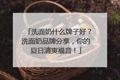 洗面奶什么牌子好？洗面奶品牌分享，你的夏日清爽福音！