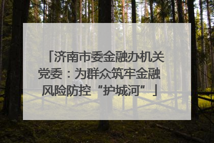 济南市委金融办机关党委：为群众筑牢金融风险防控“护城河”