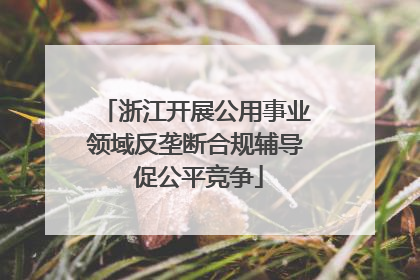 浙江开展公用事业领域反垄断合规辅导 促公平竞争
