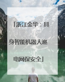浙江金华：具身智能机器人巡电网保安全