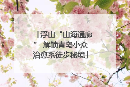 浮山“山海通廊” 解锁青岛小众治愈系徒步秘境