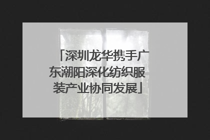 深圳龙华携手广东潮阳深化纺织服装产业协同发展