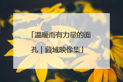温暖而有力量的面孔｜藏域映像集