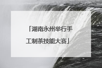 湖南永州举行手工制茶技能大赛