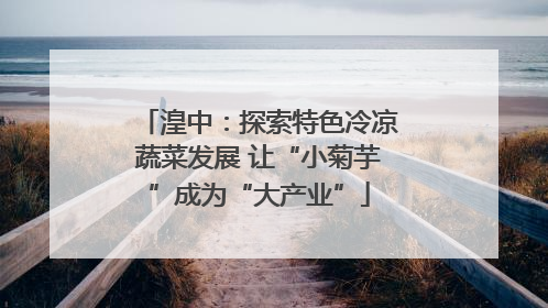 湟中：探索特色冷凉蔬菜发展 让“小菊芋”成为“大产业”