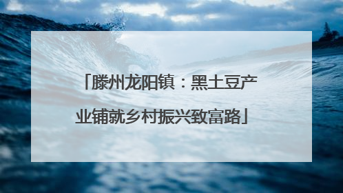 滕州龙阳镇：黑土豆产业铺就乡村振兴致富路