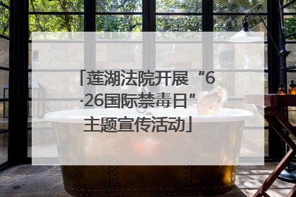 莲湖法院开展“6·26国际禁毒日”主题宣传活动