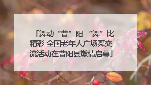 舞动“昔”阳 “舞”比精彩 全国老年人广场舞交流活动在昔阳县燃情启幕
