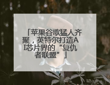 苹果谷歌猛人齐聚，英特尔打造AI芯片界的“复仇者联盟”