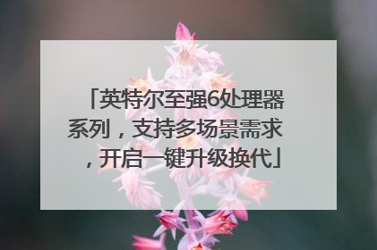 英特尔至强6处理器系列，支持多场景需求，开启一键升级换代