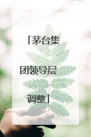 茅台集团领导层调整