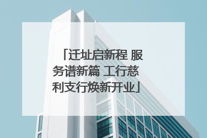 迁址启新程 服务谱新篇 工行慈利支行焕新开业