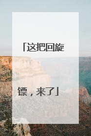 这把回旋镖，来了