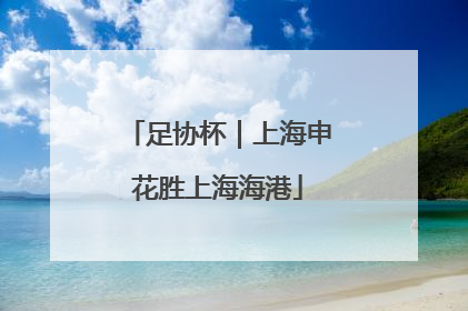 足协杯｜上海申花胜上海海港