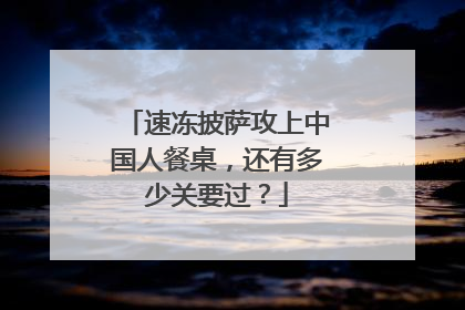 速冻披萨攻上中国人餐桌，还有多少关要过？