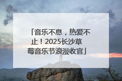音乐不息，热爱不止！2025长沙草莓音乐节浪漫收官