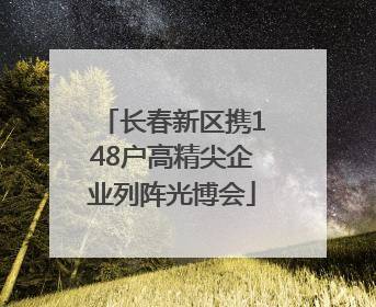 长春新区携148户高精尖企业列阵光博会