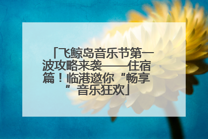 飞鲸岛音乐节第一波攻略来袭——住宿篇！临港邀你“畅享”音乐狂欢
