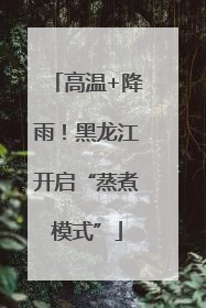 高温+降雨！黑龙江开启“蒸煮模式”