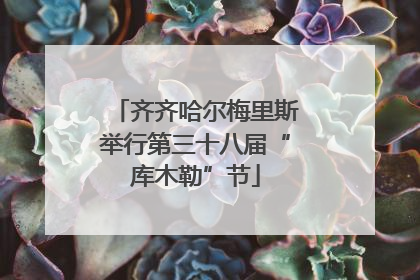 齐齐哈尔梅里斯举行第三十八届“库木勒”节