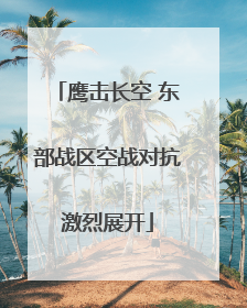 鹰击长空 东部战区空战对抗激烈展开