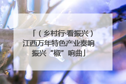 （乡村行·看振兴）江西万年特色产业奏响振兴“椒”响曲