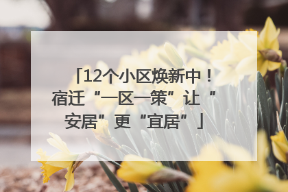 12个小区焕新中！宿迁“一区一策”让“安居”更“宜居”