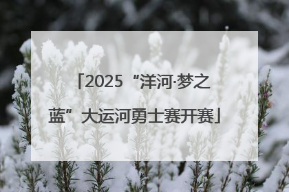 2025“洋河·梦之蓝”大运河勇士赛开赛